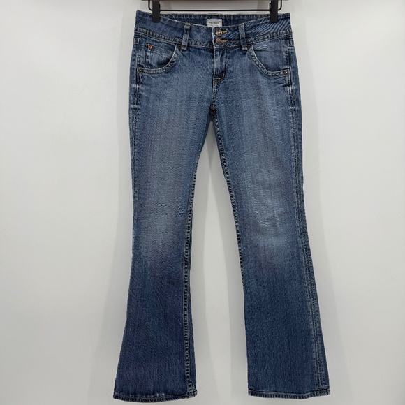 Hudson Jeans Women 26 Blue Signature Petite Bootcut Low Rise Denim 90s Y2K - Picture 1 of 16